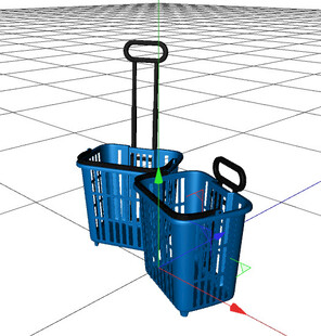 C4D模型 购物篮