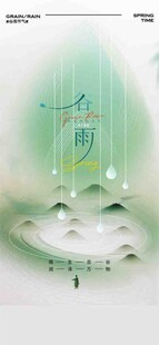 谷雨节气宣传海报展板