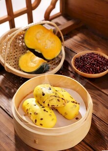 南瓜红豆卷
