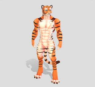 C4D模型 老虎