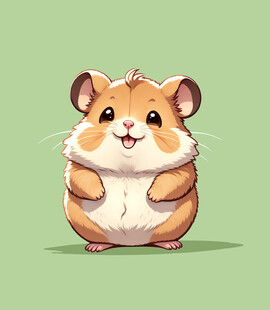 卡通动物土拨鼠