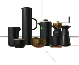 C4D模型 咖啡壶