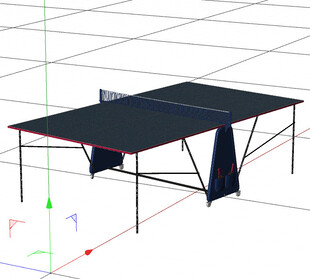 C4D模型 乒乓球桌