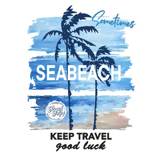 卡通椰树图案设计