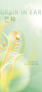 芒种节气宣传海报展板