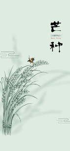 芒种节气宣传海报展板