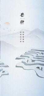 芒种节气宣传海报展板