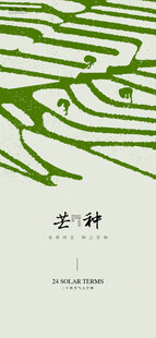 芒种节气宣传海报展板