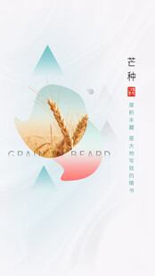芒种节气宣传海报展板
