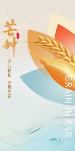 芒种节气宣传海报展板