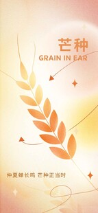 芒种节气宣传海报展板
