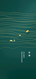 芒种节气宣传海报展板