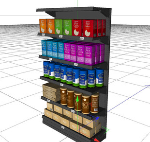 C4D模型 货架