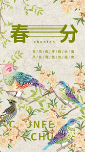 春分节气宣传海报展板