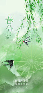 春分节气宣传海报展板