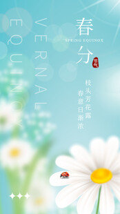 春分节气宣传海报展板