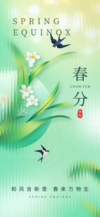 春分节气宣传海报展板