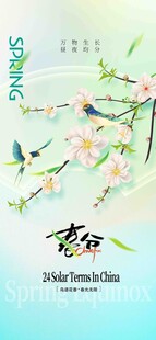 春分节气宣传海报展板