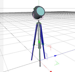 C4D模型 探照灯