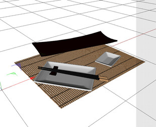 C4D模型 日式餐具