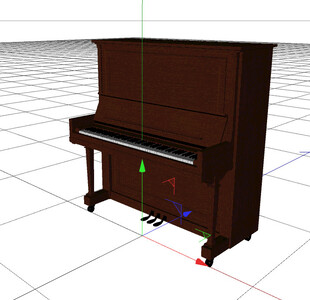 C4D模型 钢琴