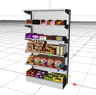 C4D模型 货架