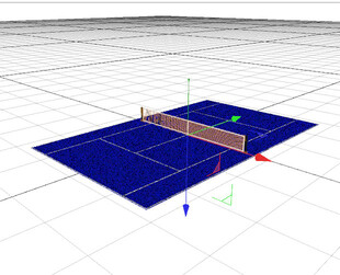 C4D模型 网球场