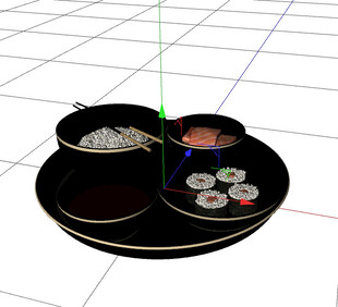 C4D模型 日式料理