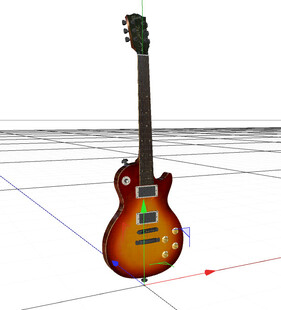 C4D模型 吉他