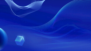 科技海报蓝色背景