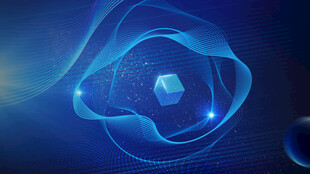 光影线条科技背景海报