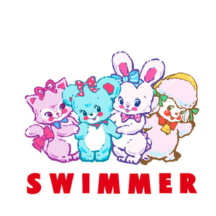 卡通英文兔子图案设计