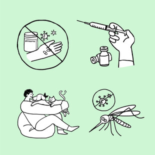 卡通生活人物
