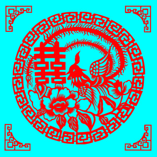 双喜剪纸