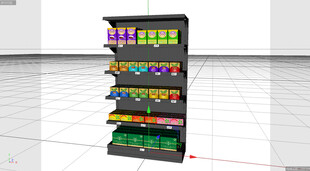 C4D模型 货架