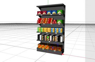 C4D模型 货架