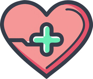 心脏救助医疗UI图标png免抠