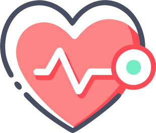 心脏救助医疗UI图标png免抠