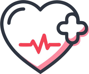 心脏救助医疗UI图标png免抠