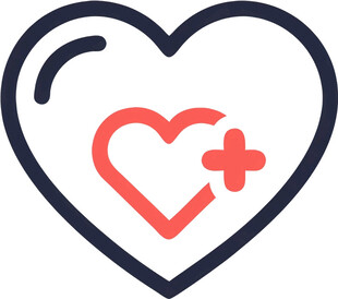 心脏救助医疗UI图标png免抠