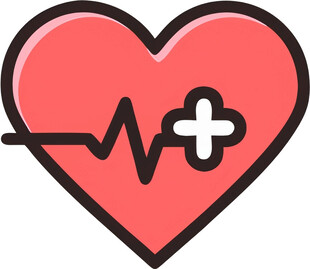 心脏救助医疗UI图标png免抠