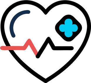 心脏救助医疗UI图标png免抠