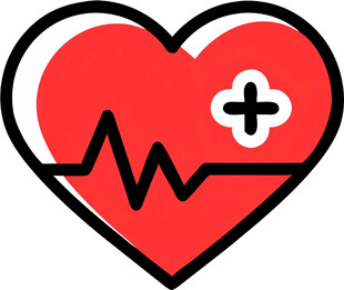 心脏救助医疗UI图标png免抠