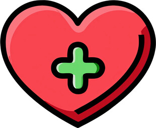 心脏救助医疗UI图标png免抠