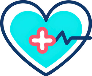 心脏救助医疗UI图标png免抠