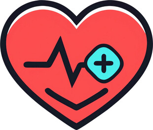 心脏救助医疗UI图标png免抠