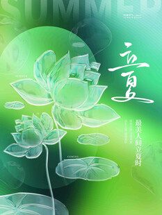 立夏节气宣传海报展板