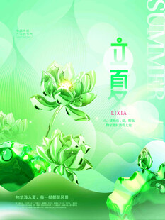 立夏节气宣传海报展板