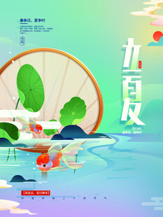 立夏节气宣传海报展板