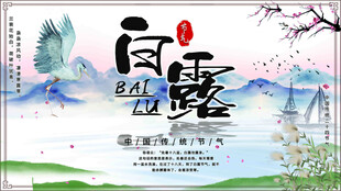 白露节气宣传海报展板